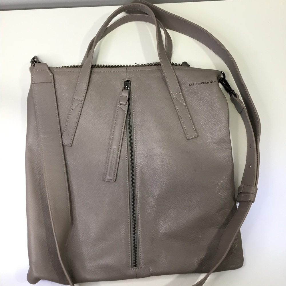 Christopher Kon Putty Leather Convertible Crossbody